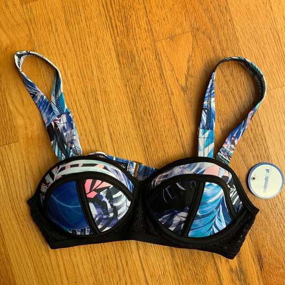 Palms bikini top NWT 6 multicolor madame noho - Picture 4 of 5